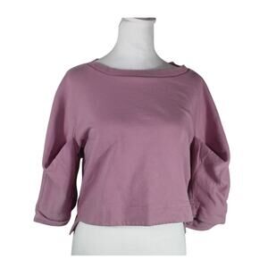 Adidas Stella McCartney Mauve Couture Loungewear Cropped Sweatshirt XS